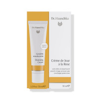 Crème de Jour à la Rose Dr. Hauschka : pour les peaux sèches, sensibles et sujettes aux rougeurs Crème de Jour à la Rose Dr. Hauschka avec un cadeau